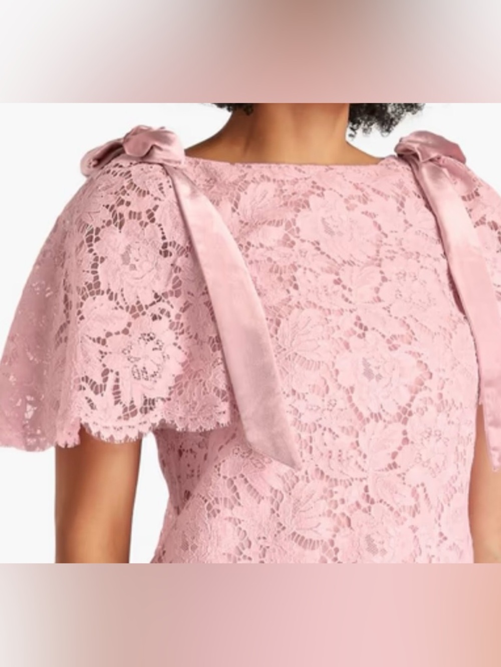 Valentino Garavani Blush Pink Lace Mini Dress - Picture 2 of 10